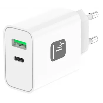 Cargador móvil Techly IPW-USB-30WACG universal blanco AC carga rápida interior