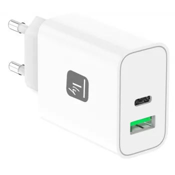 Cargador móvil Techly IPW-USB-30WACG universal blanco AC carga rápida interior