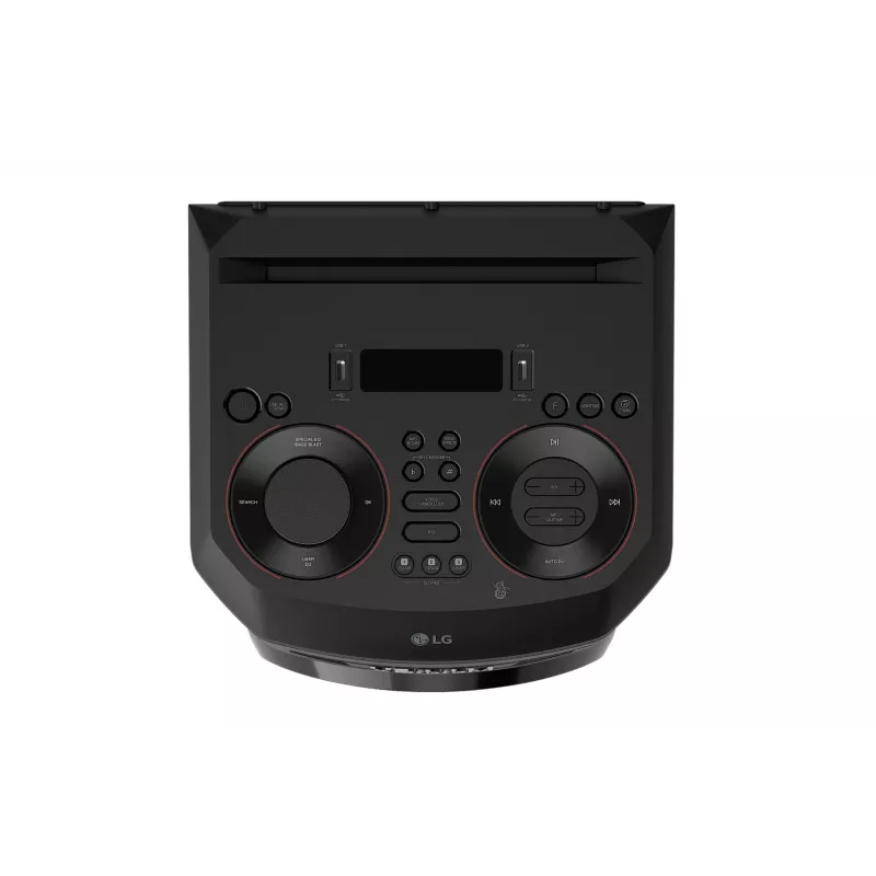 Altavoz de fiesta LG XBOOM RNC5 — 2.0 canales, 2 vías, Bluetooth 4.0 (AAC/SBC), USB-A, FM, LED RGB, 13,8 kg