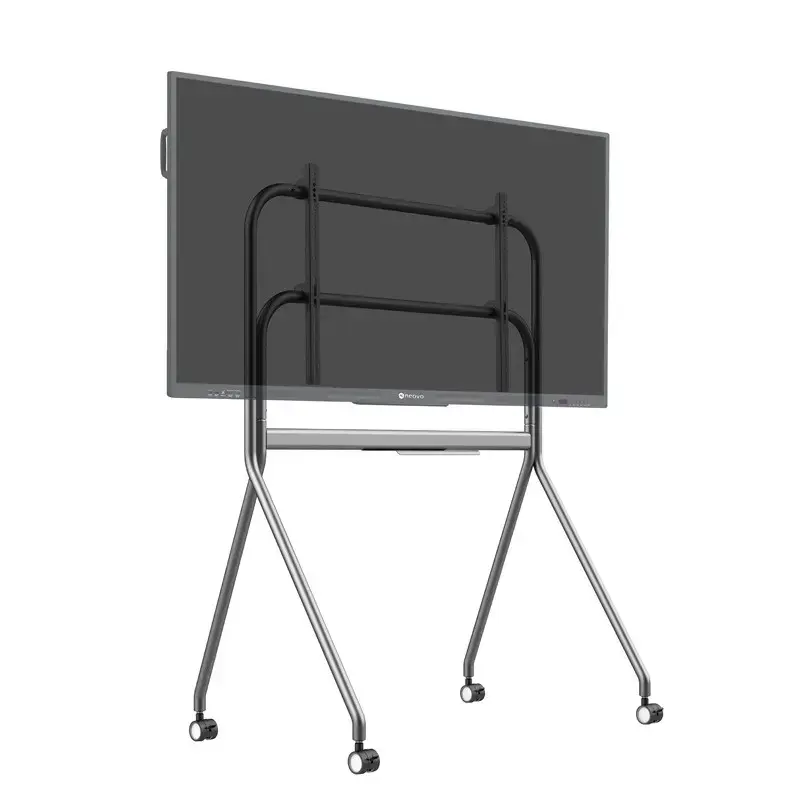 Soporte móvil con ruedas AG Neovo FMC-07 para pantallas de 55–86 inch, aluminio, carga 100 kg, VESA 400x200–900x600
