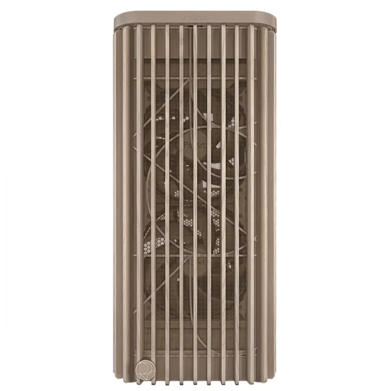 Caja de PC ASUS ProArt PA401 Wood Edition Beige — semitorre, frontal de metal