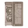 Caja de PC ASUS ProArt PA401 Wood Mesh PWM Beige — ATX, madera, 2×160 mm frontal, 1×120 mm trasero, 2×3,5 inch + 2×2,5 inch bahías