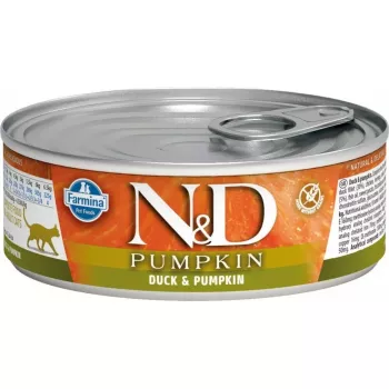 Comida húmeda para gatos Farmina N&D Pumpkin Duck 70 g sobre, adult mature, 75% humedad, 13% proteína