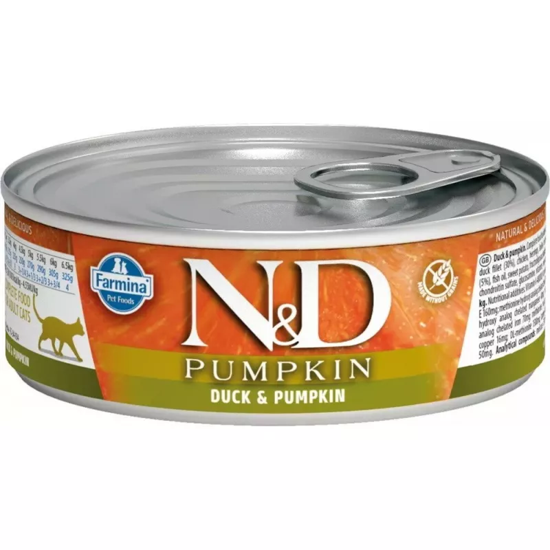 Farmina N&D Cat Pato y calabaza comida húmeda para gatos 70 g