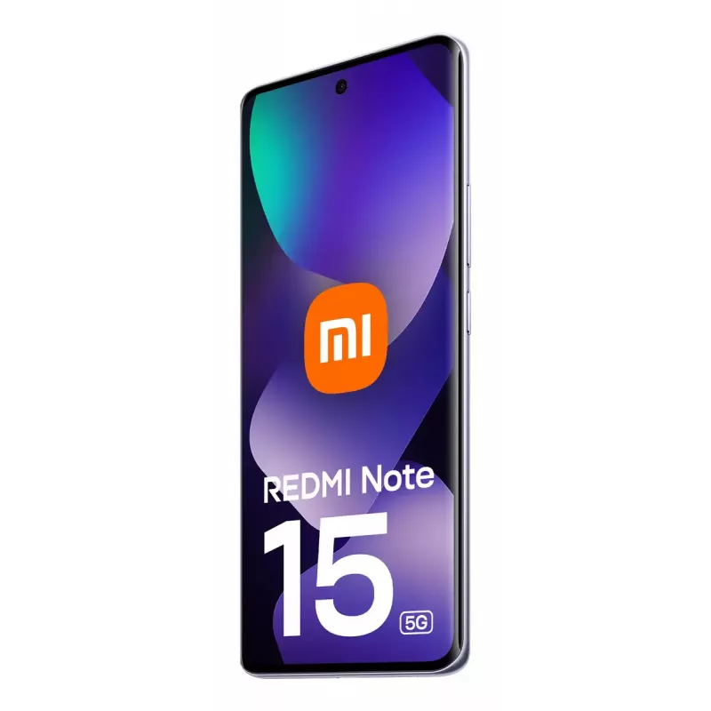 Smartphone Xiaomi Redmi Note 15 5G — Snapdragon 6 Gen 3, 8 GB RAM, 256 GB, 6.77 inch FHD+, 108 MP, 5520 mAh, lila