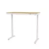 Escritorio de altura regulable eléctrico ActiveJet ET119W-C 140x70 cm — 1 motor, altura 725–1225 mm, blanco/roble