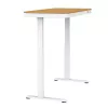 Escritorio de altura regulable eléctrico ActiveJet ET119W-C 140x70 cm — 1 motor, altura 725–1225 mm, blanco/roble