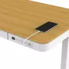 Escritorio de altura regulable eléctrico ActiveJet ET119W-C 140x70 cm — 1 motor, altura 725–1225 mm, blanco/roble