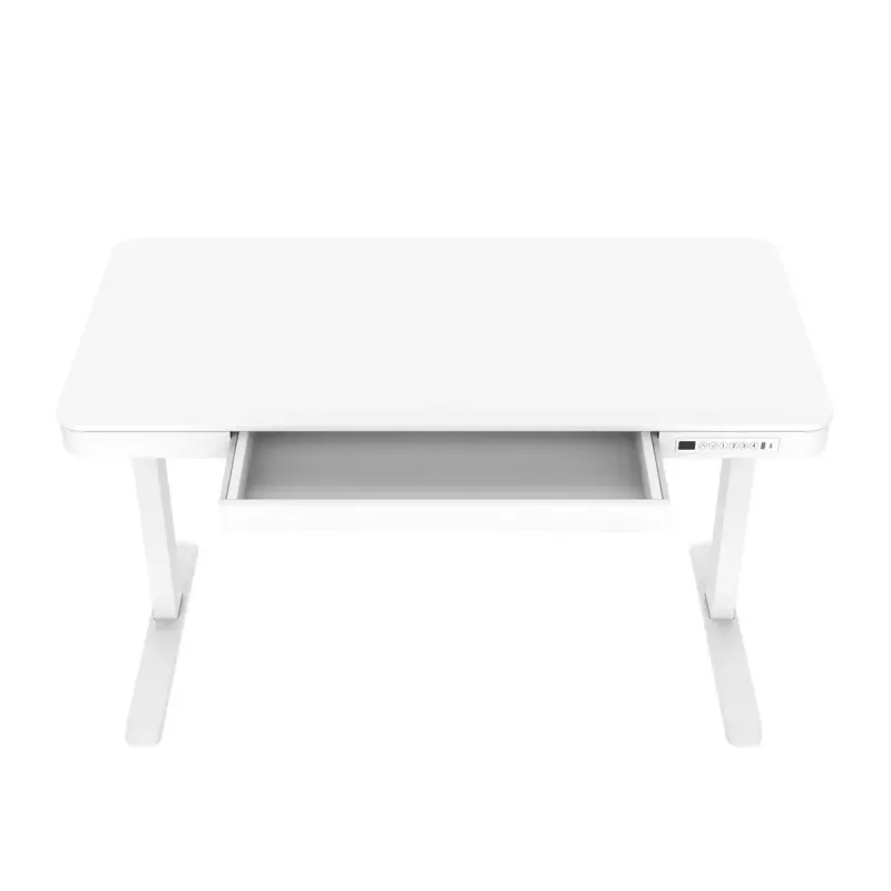 Escritorio de altura regulable eléctrico ActiveJet ET119W-C 140x70 cm, recorrido 50 cm, carga 45 kg, blanco