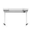 Escritorio de altura regulable eléctrico ActiveJet ET119W-C 140x70 cm, recorrido 50 cm, carga 45 kg, blanco
