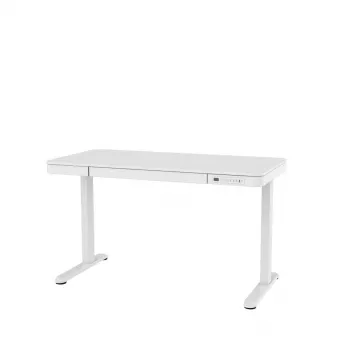Escritorio de altura regulable eléctrico ActiveJet ET119W-C 140x70 cm, recorrido 50 cm, carga 45 kg, blanco