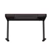 Escritorio ActiveJet ET119W-C de altura regulable eléctrico 140 x 70 cm negro/nogal con puertos USB-A y USB-C