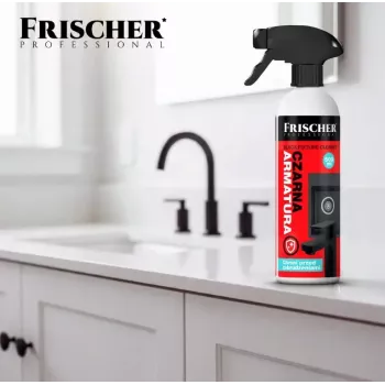 Líquido de limpieza FRISCHER Limpiador Frischer para griferías negras 0,5 L botella con pulverizador para griferías negras