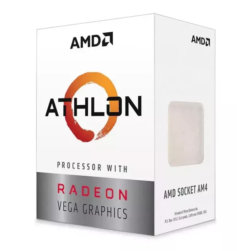 CPU de sobremesa AMD Athlon 3000G, 2 núcleos, 3,5 GHz, 4 MB L3, socket AM4, Radeon Vega 3
