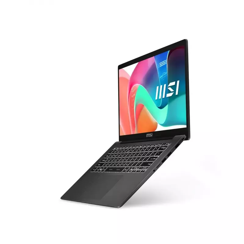 Portátil MSI Modern 14 F13MG-265PL — 14,0 inch FHD IPS 60 Hz, Intel Core i5-1334U, 16 GB DDR4, 512 GB PCIe NVMe, Intel Iris Xe, Win11 Pro, gris platino