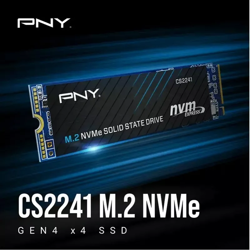 SSD interna PNY M.2 2280 512 GB M280CS2241-512-BLK, SATA/NVMe no especificado