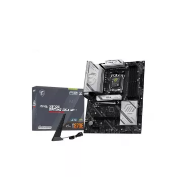 Placa base MSI MAG X870E GAMING MAX WIFI — AMD X870E, socket AM5, DDR5, 4 DIMM, ATX, Wi-Fi 7, 5Gb LAN