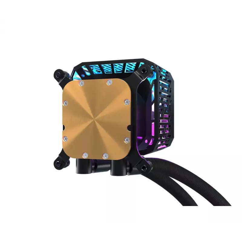 Kit de refrigeración líquida ASRock Phantom Gaming 360 LCD — ventilador de 120 mm, LGA1700/AM5/AM4, negro