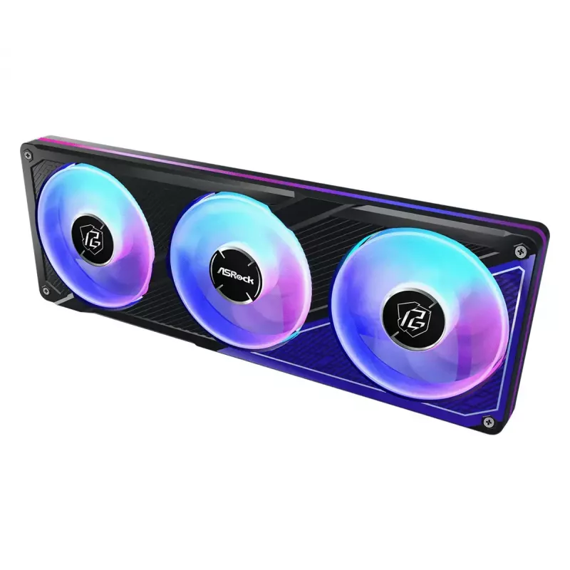 Kit de refrigeración líquida ASRock Phantom Gaming 360 LCD — ventilador de 120 mm, LGA1700/AM5/AM4, negro