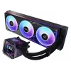 Kit de refrigeración líquida ASRock Phantom Gaming 360 LCD — ventilador de 120 mm, LGA1700/AM5/AM4, negro