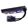 Kit de refrigeración líquida ASRock Phantom Gaming 360 LCD — ventilador de 120 mm, LGA1700/AM5/AM4, negro