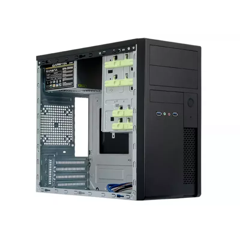 Caja de ordenador Chieftec XT-01B-350GPB mini torre negra 350 W