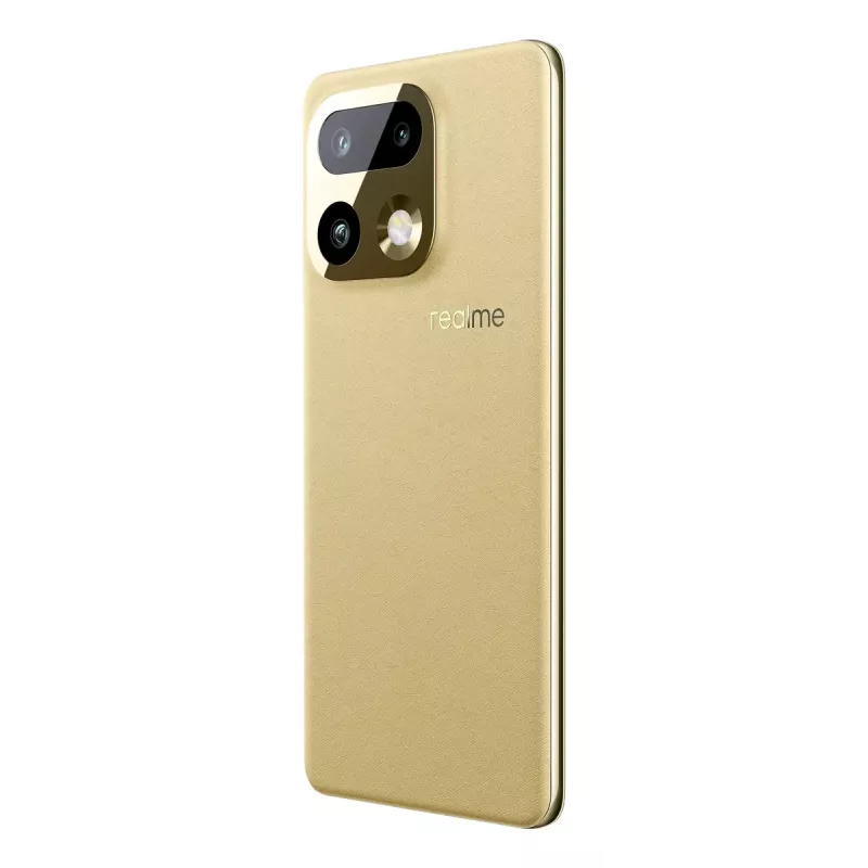 Smartphone REALME realme 16 Pro+ — 6,8 inch (17,3 cm) 1280×2800, Snapdragon 7 Gen 4, 12 GB RAM, 512 GB, 200 MP, 7000 mAh, dorado