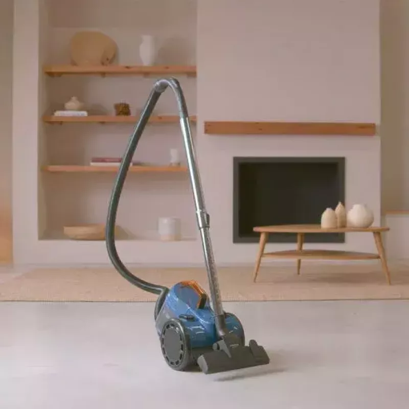 Aspirador de suelo Taurus Homeland Cyclone 2 L, en seco, 800 W, sin bolsa, HEPA, ciclónico, azul/negro