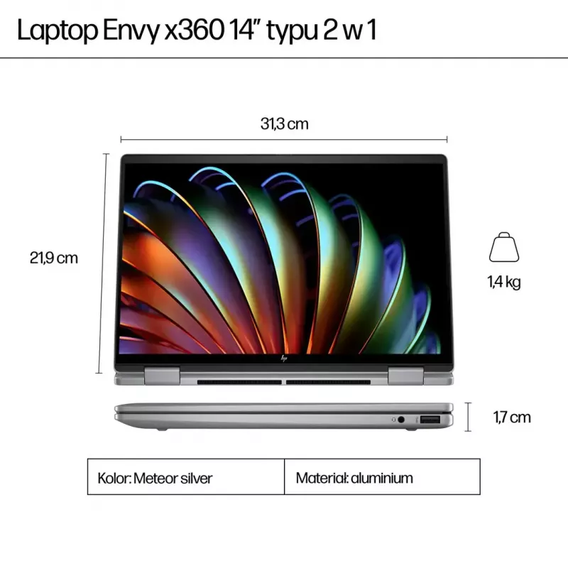 Portátil HP ENVY x360 14