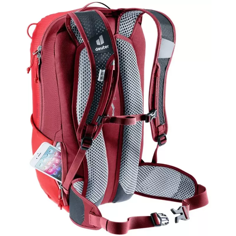 Mochila de día DEUTER Race 16 — mochila de día, capacidad 16 L, cherry