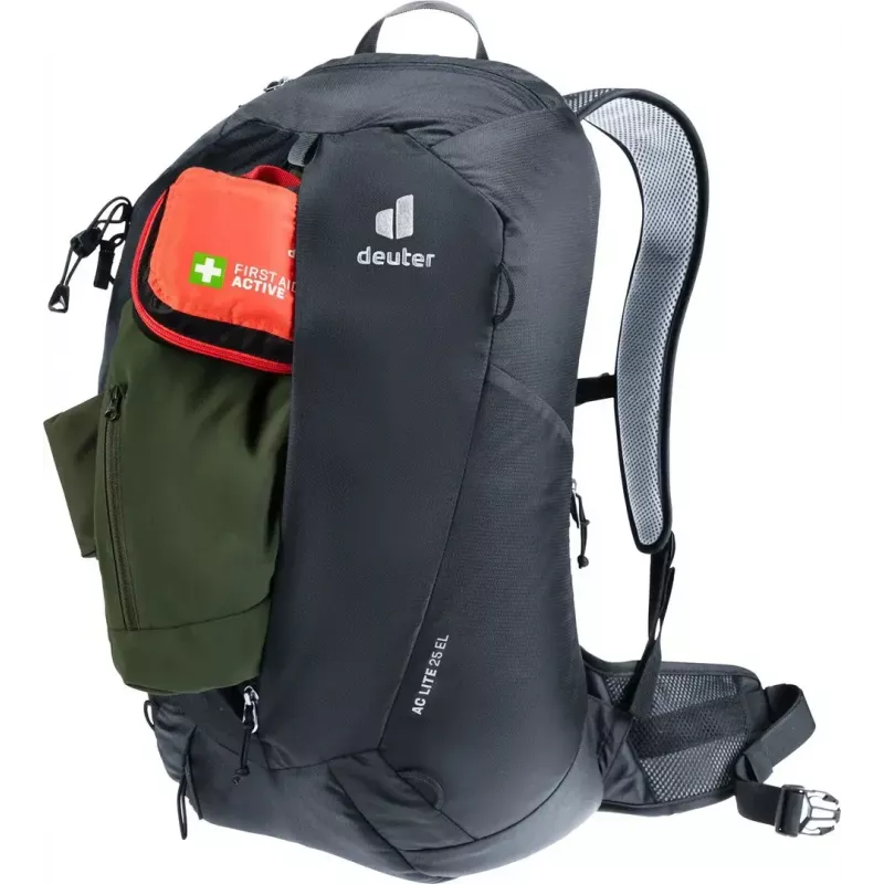 Mochila DEUTER AC Lite 25 EL negra — mochila de día ventilada, capacidad 25 l