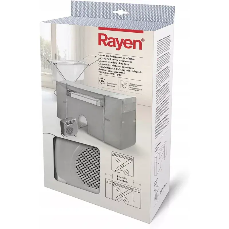 Funda calefactada para tendedero RAYEN 016175 — interior, funda para tendedero de bajo consumo
