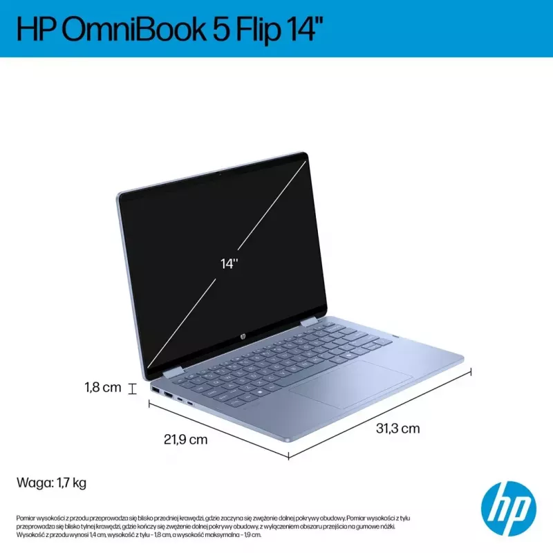 Portátil HP OmniBook 5 Flip 14-fp0004nw 14