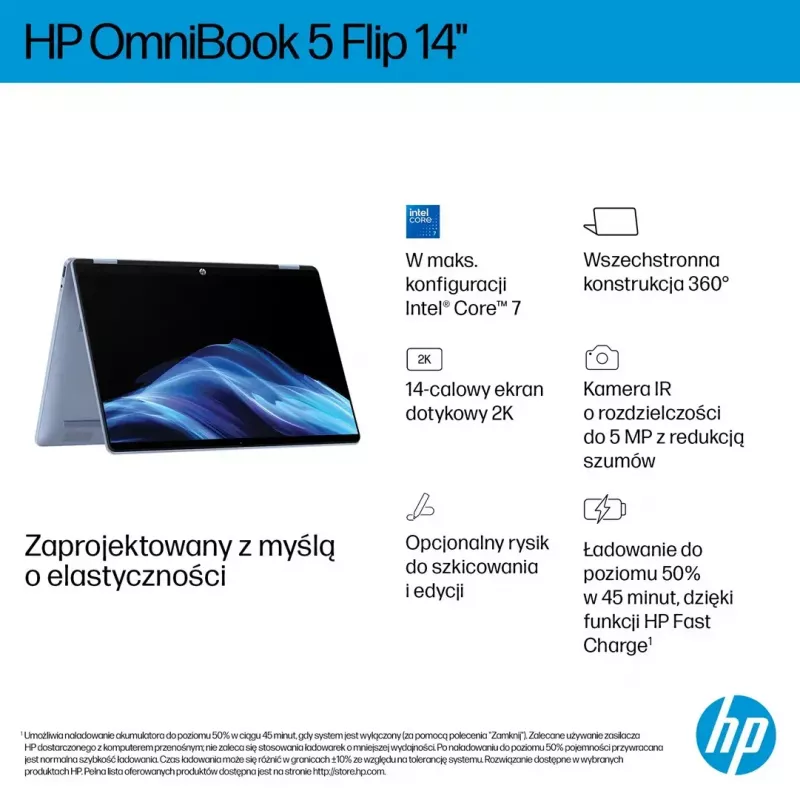Portátil HP OmniBook 5 Flip 14-fp0004nw 14