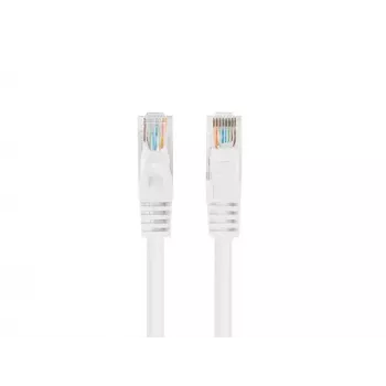 Lanberg PCU6-20CC-0200-W cable de conexión Cat6 U/UTP, 2 m, blanco, pack de 10