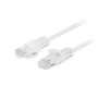 Lanberg PCU6-20CC-0200-W cable de conexión Cat6 U/UTP, 2 m, blanco, pack de 10