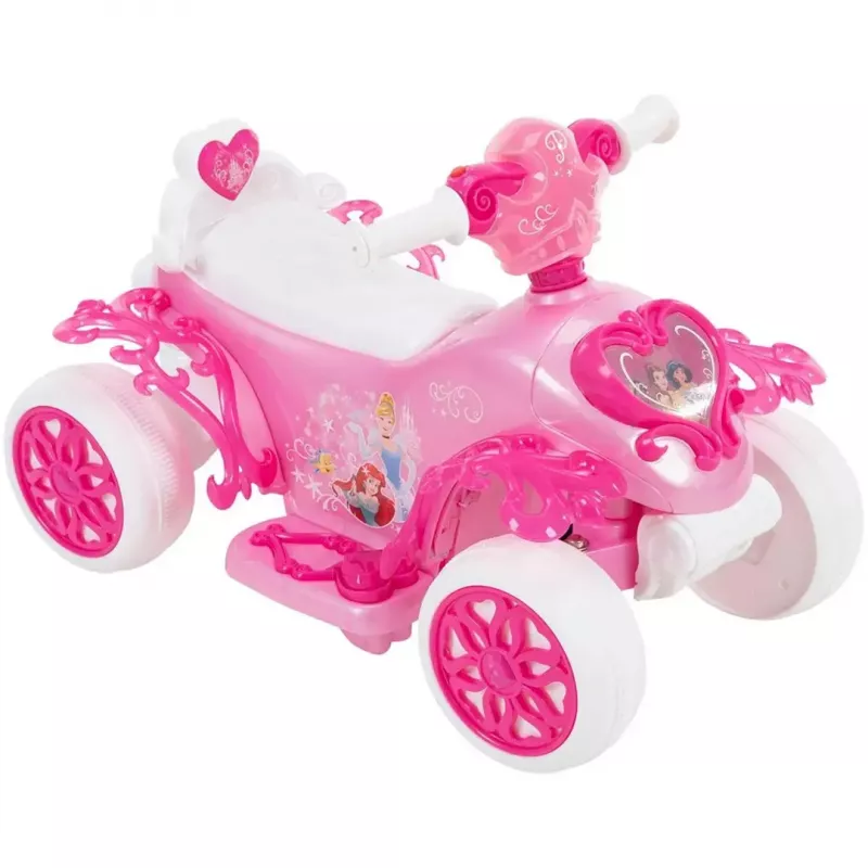 Quad eléctrico infantil con asiento HUFFY 19055W batería de 6V rosa