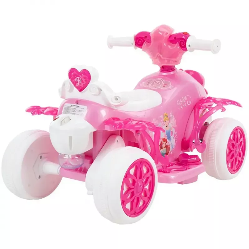 Quad eléctrico infantil con asiento HUFFY 19055W batería de 6V rosa