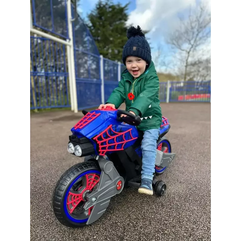Moto eléctrica con asiento HUFFY 17345W — vehículo infantil a batería de 6V