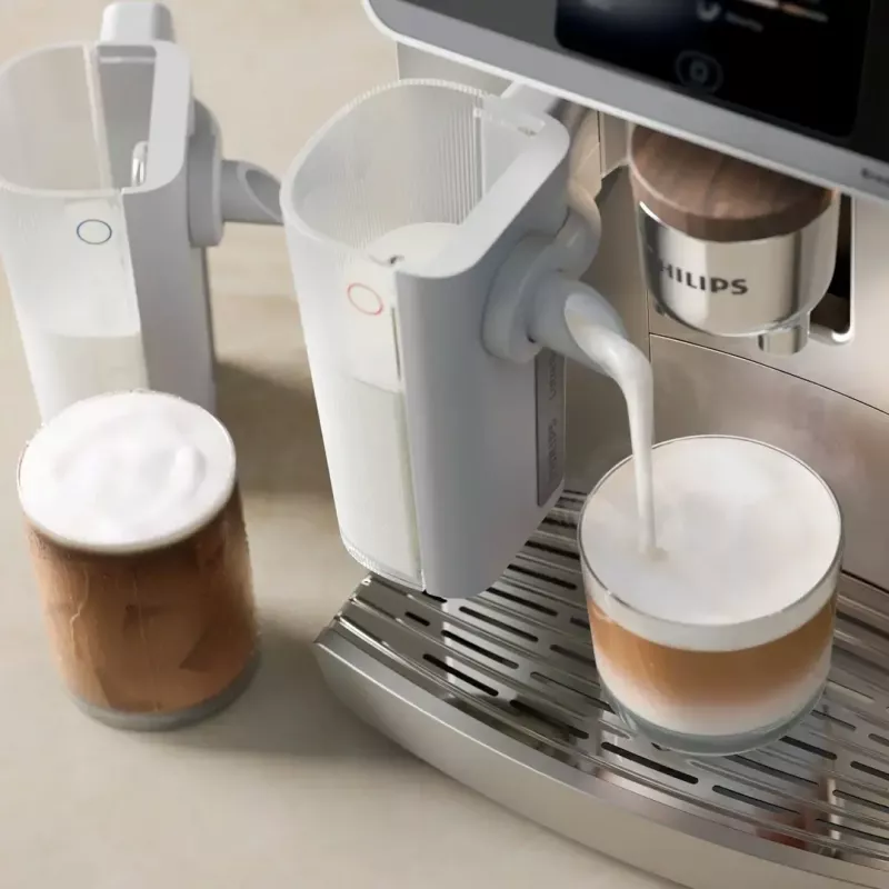 Cafetera Philips Series 8000 Café Aromis EP8757/20, plateada, 1.500 W