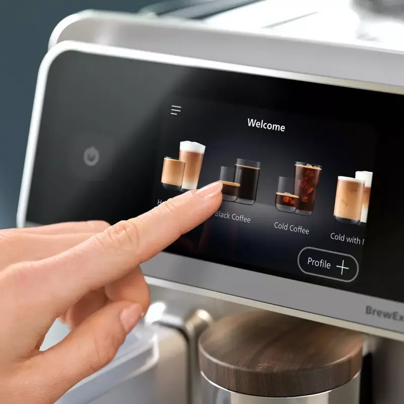 Cafetera Philips Series 8000 Café Aromis EP8757/20, plateada, 1.500 W