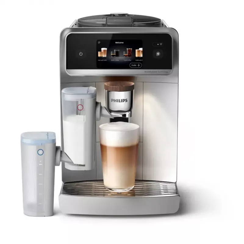 Cafetera Philips Series 8000 Café Aromis EP8757/20, plateada, 1.500 W