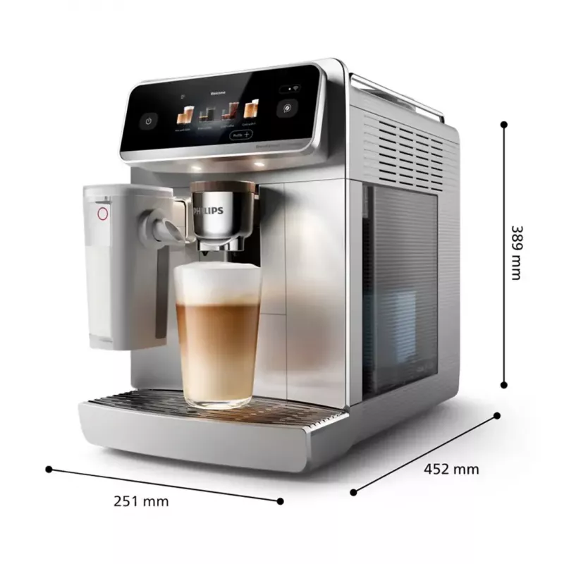 Cafetera Philips Series 8000 Café Aromis EP8757/20, plateada, 1.500 W