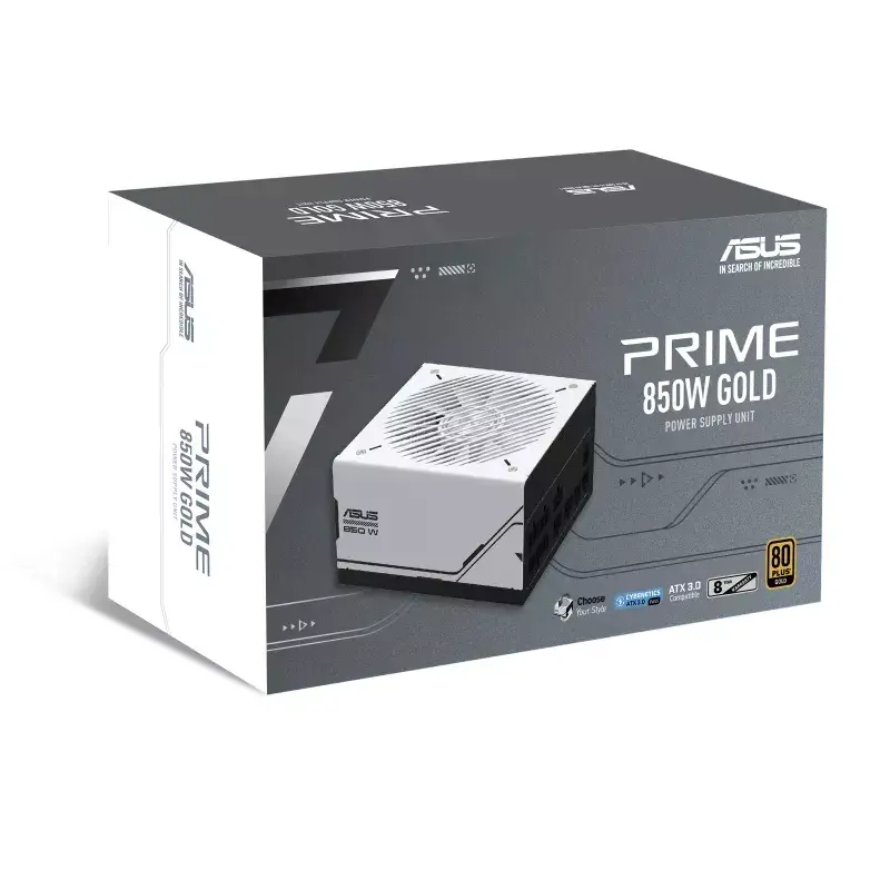 ASUS Prime 850W Gold ( AP-850G ) fuente de alimentación 20+4-pin ATX ATX negro, blanco
