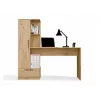 Conjunto escritorio y estantería top e shop COSMO Oak Artisan — tablero 115×50 cm, ancho 1430 mm, alto 1400 mm, fondo 500 mm, 1 cajón