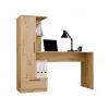 Conjunto escritorio y estantería top e shop COSMO Oak Artisan — tablero 115×50 cm, ancho 1430 mm, alto 1400 mm, fondo 500 mm, 1 cajón