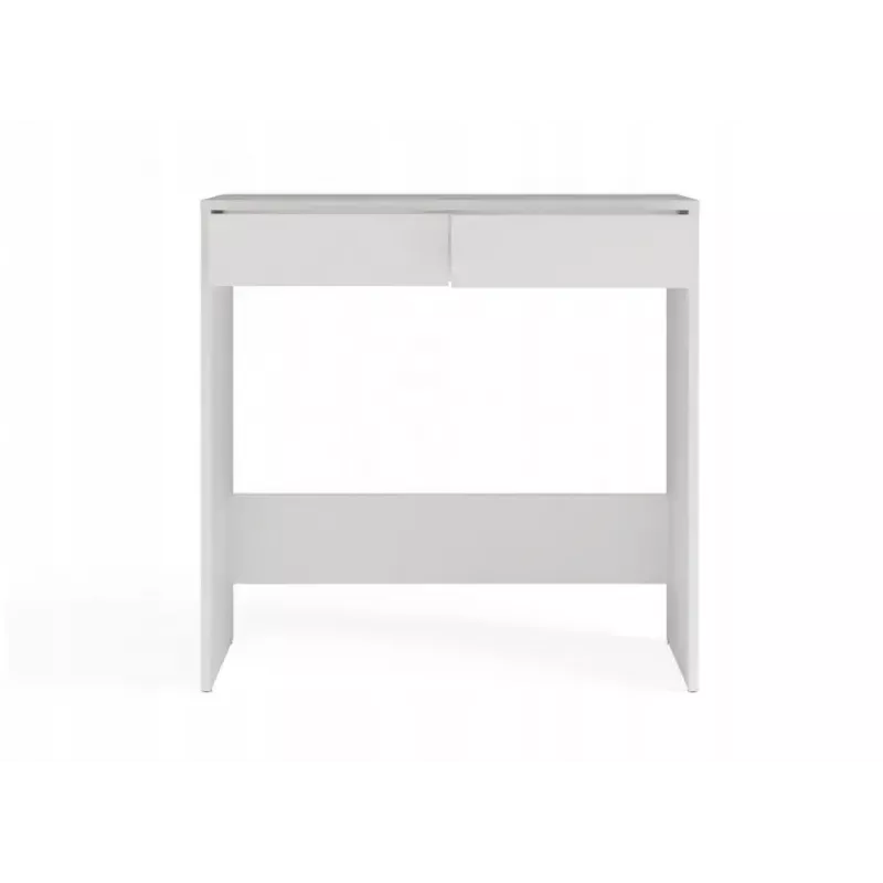 Escritorio top e shop MARINA 2S, blanco, aglomerado, 810×500×800 mm, 2 cajones, tablero laminado