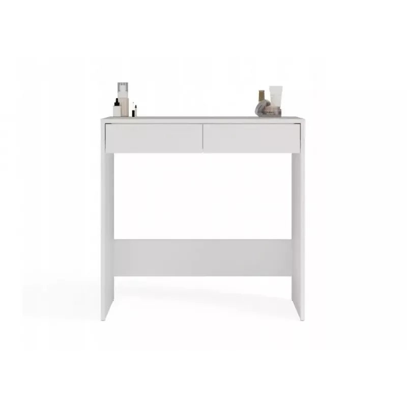 Escritorio top e shop MARINA 2S, blanco, aglomerado, 810×500×800 mm, 2 cajones, tablero laminado