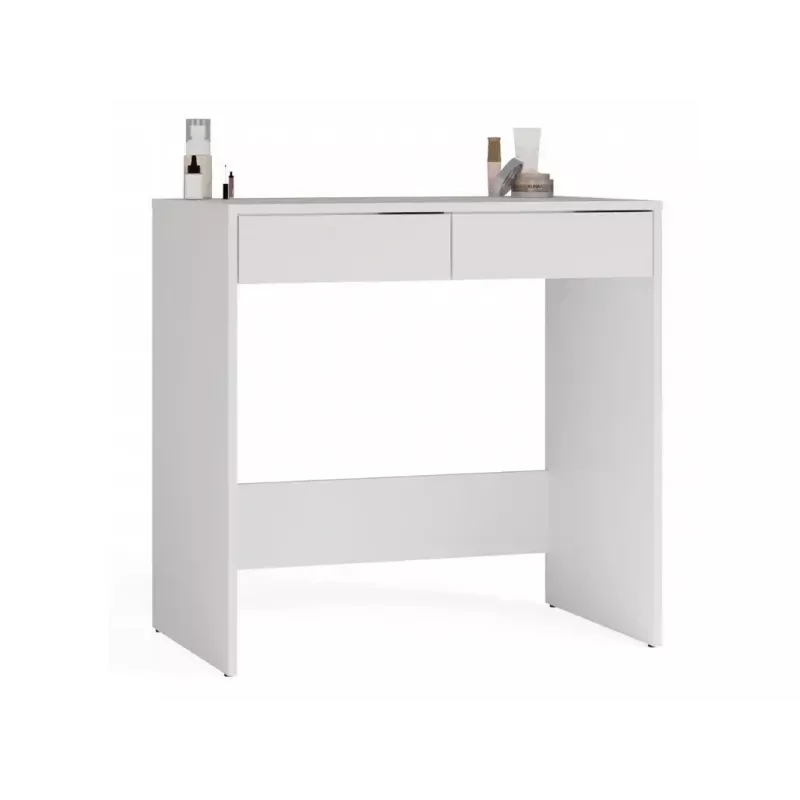 Escritorio top e shop MARINA 2S, blanco, aglomerado, 810×500×800 mm, 2 cajones, tablero laminado