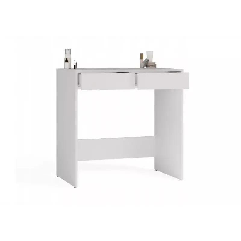 Escritorio top e shop MARINA 2S, blanco, aglomerado, 810×500×800 mm, 2 cajones, tablero laminado